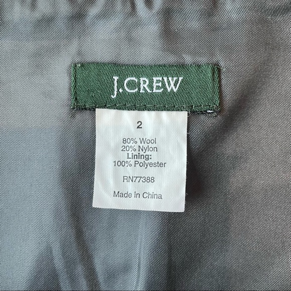JCrew Gray & White Wool Mini Skirt Size 2 - Picture 3 of 5